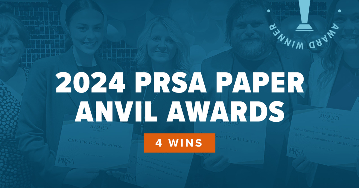 Swanson Russell Wins Four Awards at 2024 PRSA Nebraska Paper Anvil ...